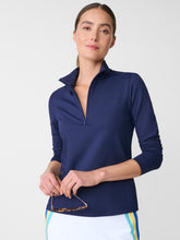 J.McLaughlin Ace 1/4 Zip Top Navy | Women Catalina Cloth™ Dresses