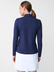 J.McLaughlin Ace 1/4 Zip Top Navy | Women Catalina Cloth™ Dresses