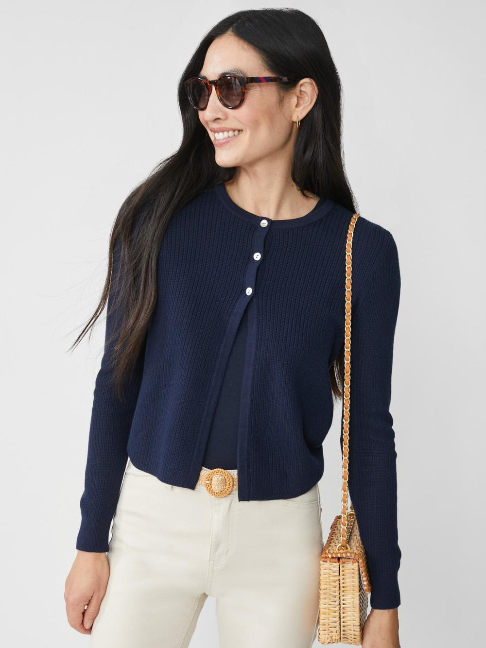 J.McLaughlin Aleesha Cardigan Navy | Women Sweaters