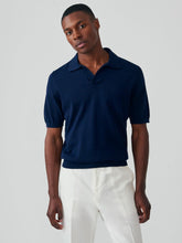J.McLaughlin Amalfi Short Sleeve Polo Navy | Men/Women Knits & Polos