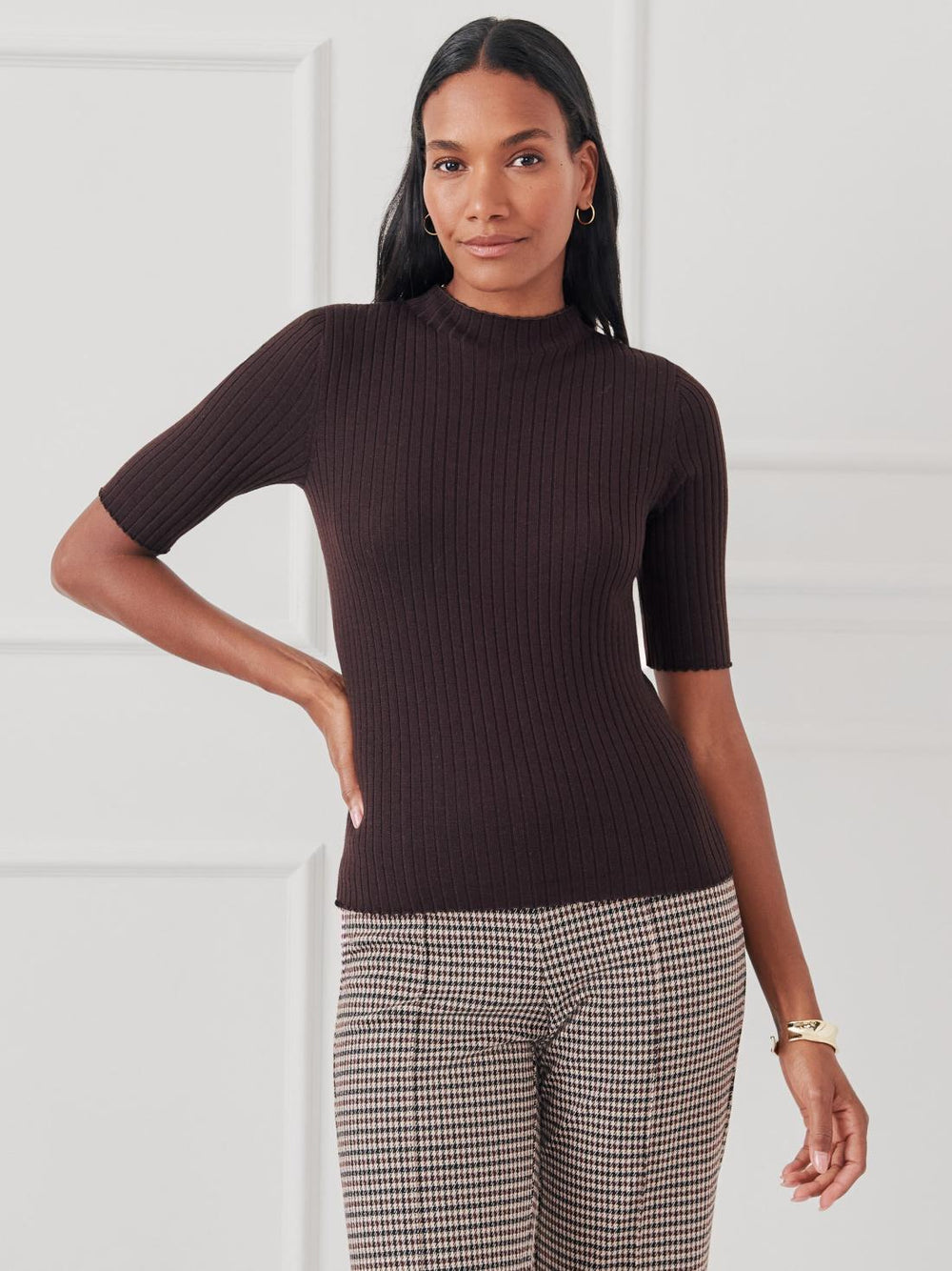 J.McLaughlin Angelica Sweater Brown | Women Sweaters