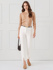 J.McLaughlin Anilee Sweater In Neo Tanzania Medium Brown/beige | Women Sweaters