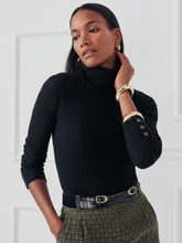 J.McLaughlin Arlette Turtleneck Black | Women Sweaters