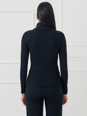 J.McLaughlin Arlette Turtleneck Black | Women Sweaters
