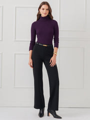 J.McLaughlin Arlette Turtleneck Eggplant | Women Sweaters