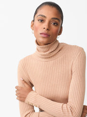 J.McLaughlin Arlette Turtleneck Heather Camel | Women Sweaters