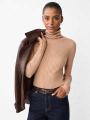 J.McLaughlin Arlette Turtleneck Heather Camel | Women Sweaters