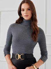 J.McLaughlin Arlette Turtleneck Heather Gray | Women Sweaters