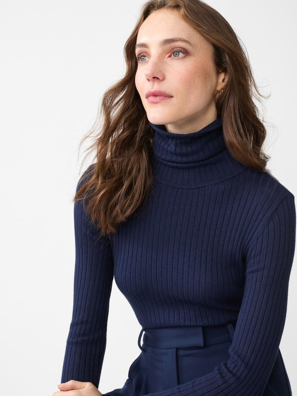 J.McLaughlin Arlette Turtleneck Navy | Women Sweaters