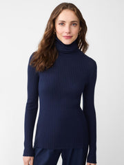 J.McLaughlin Arlette Turtleneck Navy | Women Sweaters