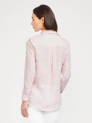 J.McLaughlin Britt Linen Shirt Light Pink | Women Shirts & Tops
