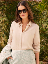 J.McLaughlin Britt Linen Shirt Tan | Women Shirts & Tops