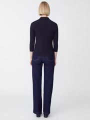 J.McLaughlin Brynn Lyford Jersey Shirt Black | Women Shirts & Tops