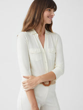 J.McLaughlin Brynn Lyford Jersey Shirt Off White | Women Shirts & Tops