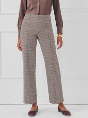 J.McLaughlin Calder Pants In Houndstooth Jacquard Cream/brown/black | Women Pants
