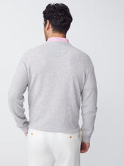 J.McLaughlin Caldwell Cashmere Sweater Light Heather Gray | Men/Women Sweaters