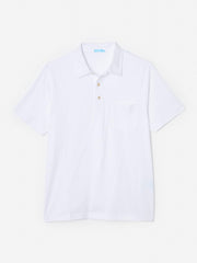 J.McLaughlin Callahan Cotton Polo White | Men Knits & Polos