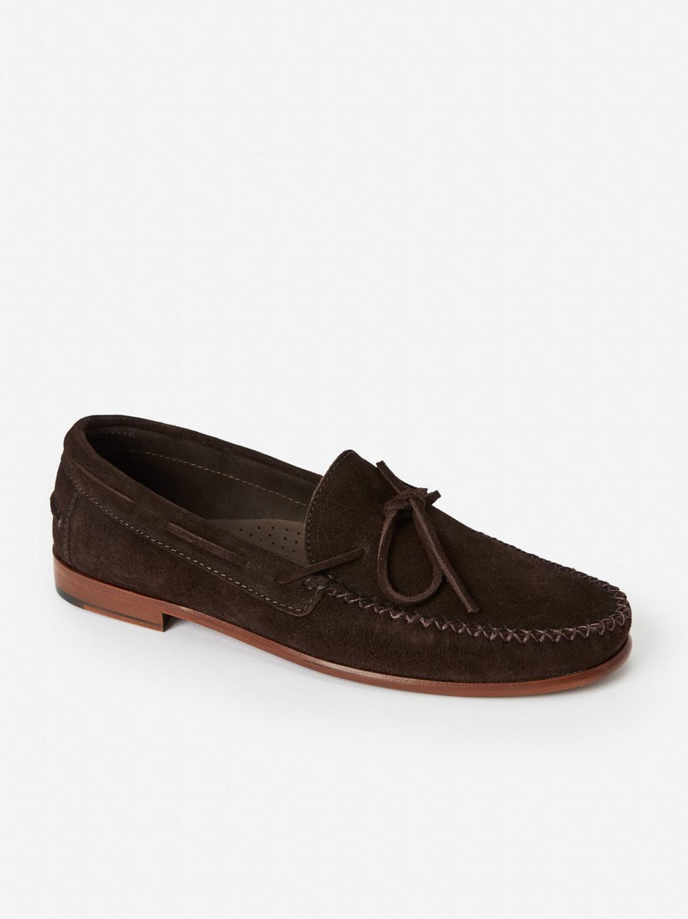 J.McLaughlin Camden Suede Moccasins Dark Brown | Men Shoes & Accessories