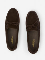 J.McLaughlin Camden Suede Moccasins Dark Brown | Men Shoes & Accessories