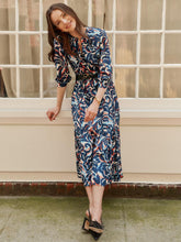 J.McLaughlin Cerina Dress In Garden Dance Off White/navy | Women Dresses