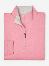 J.McLaughlin Clermont Cotton 1/4 Zip Heather Pink | Men Knits & Polos