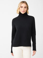J.McLaughlin Dina Cashmere Turtleneck Black | Women Sweaters