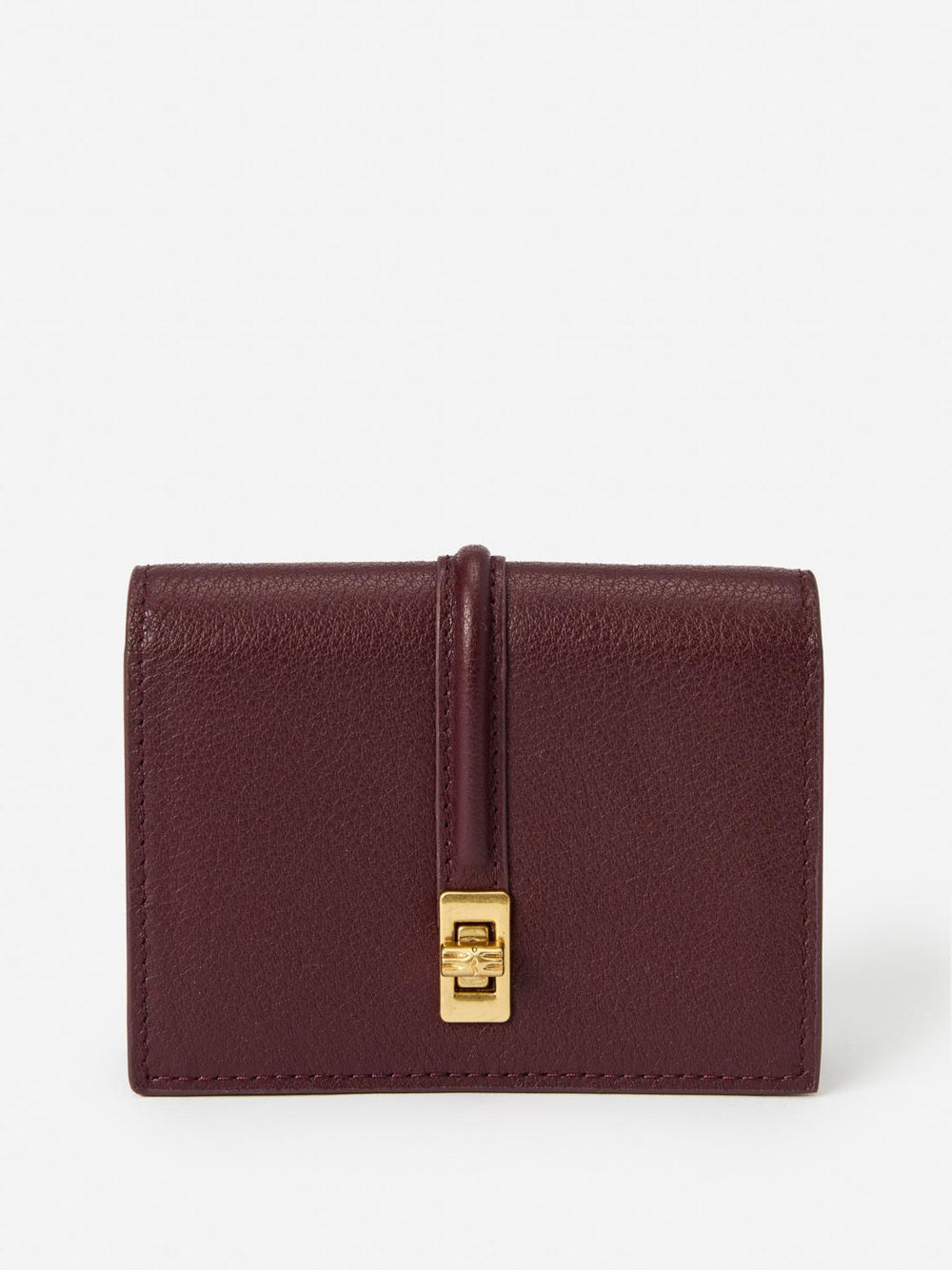 J.McLaughlin Dinah Leather Card Holder French Merlot | Women Shoes & Accessories