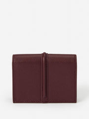 J.McLaughlin Dinah Leather Card Holder French Merlot | Women Shoes & Accessories