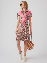 J.McLaughlin Dorte Dress In Bamboo Grove Brown/pink | Women Dresses