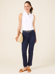 J.McLaughlin Durham Sleeveless Ruffle Top White | Women Catalina Cloth™ Dresses