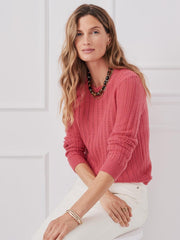 J.McLaughlin Etta Cashmere Sweater Maple | Women Sweaters