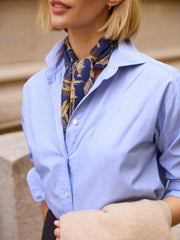 J.McLaughlin Finn Shirt Blue | Women Shirts & Tops