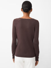 J.McLaughlin Jamey Sweater Heather Brown | Women Sweaters