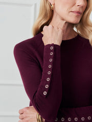 J.McLaughlin Jamey Sweater Merlot | Women Sweaters