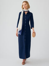 J.McLaughlin Kailyn Maxi Dress In Radio Waves Jacquard Navy | Women Dresses