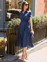 J.McLaughlin Kalinda Eyelet Dress Navy | Women Dresses