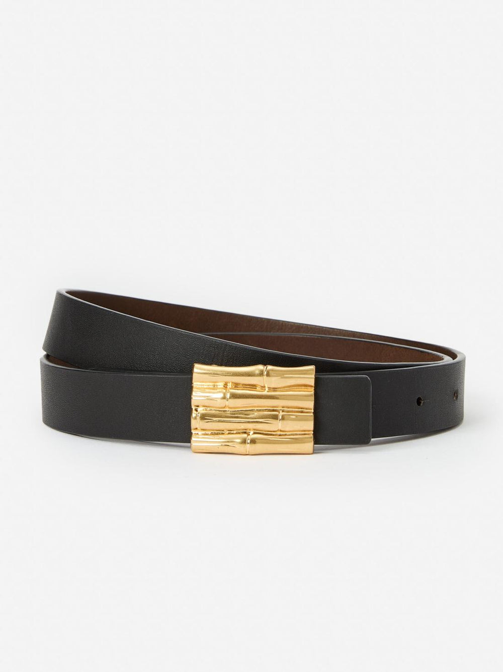 J.McLaughlin Lara Reversible Leather Belt Black/cork | Women Shoes & Accessories
