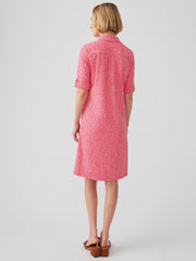 J.McLaughlin Lawrence Dress In Cross Hachure Coral/light Coral | Women Dresses