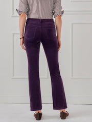 J.McLaughlin Lenni Velvet Jeans Jewel Purple | Women Pants