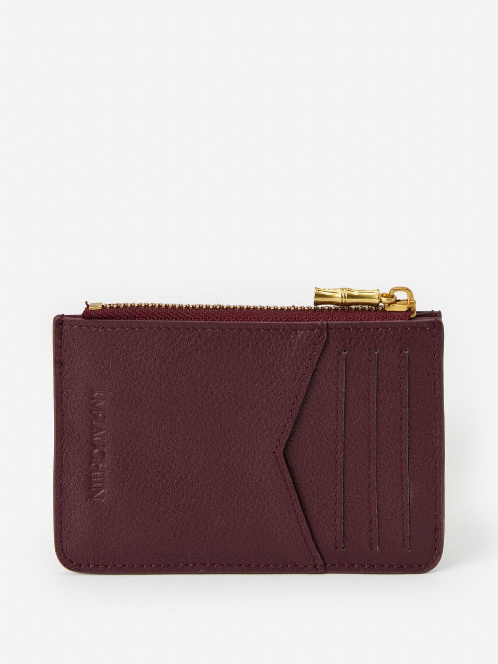 J.McLaughlin Libi Leather Card Case French Merlot | Women Shoes & Accessories