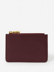 J.McLaughlin Libi Leather Card Case French Merlot | Women Shoes & Accessories