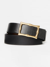J.McLaughlin Lina Reversible Leather Belt Black/cork | Women Belts