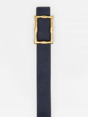J.McLaughlin Lina Reversible Leather Belt Navy/orange | Women Belts