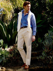 J.McLaughlin Linen Cotton Twill Oxford Pants Stone | Men Pants