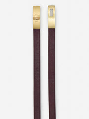 J.McLaughlin Liv Leather Belt French Merlot | Women Shoes & Accessories