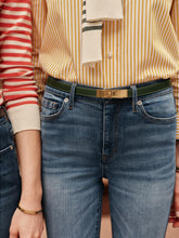 J.McLaughlin Liv Leather Belt Olive | Women Belts