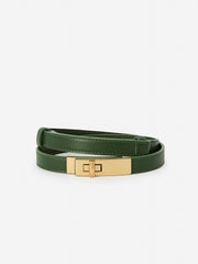 J.McLaughlin Liv Leather Belt Olive | Women Belts