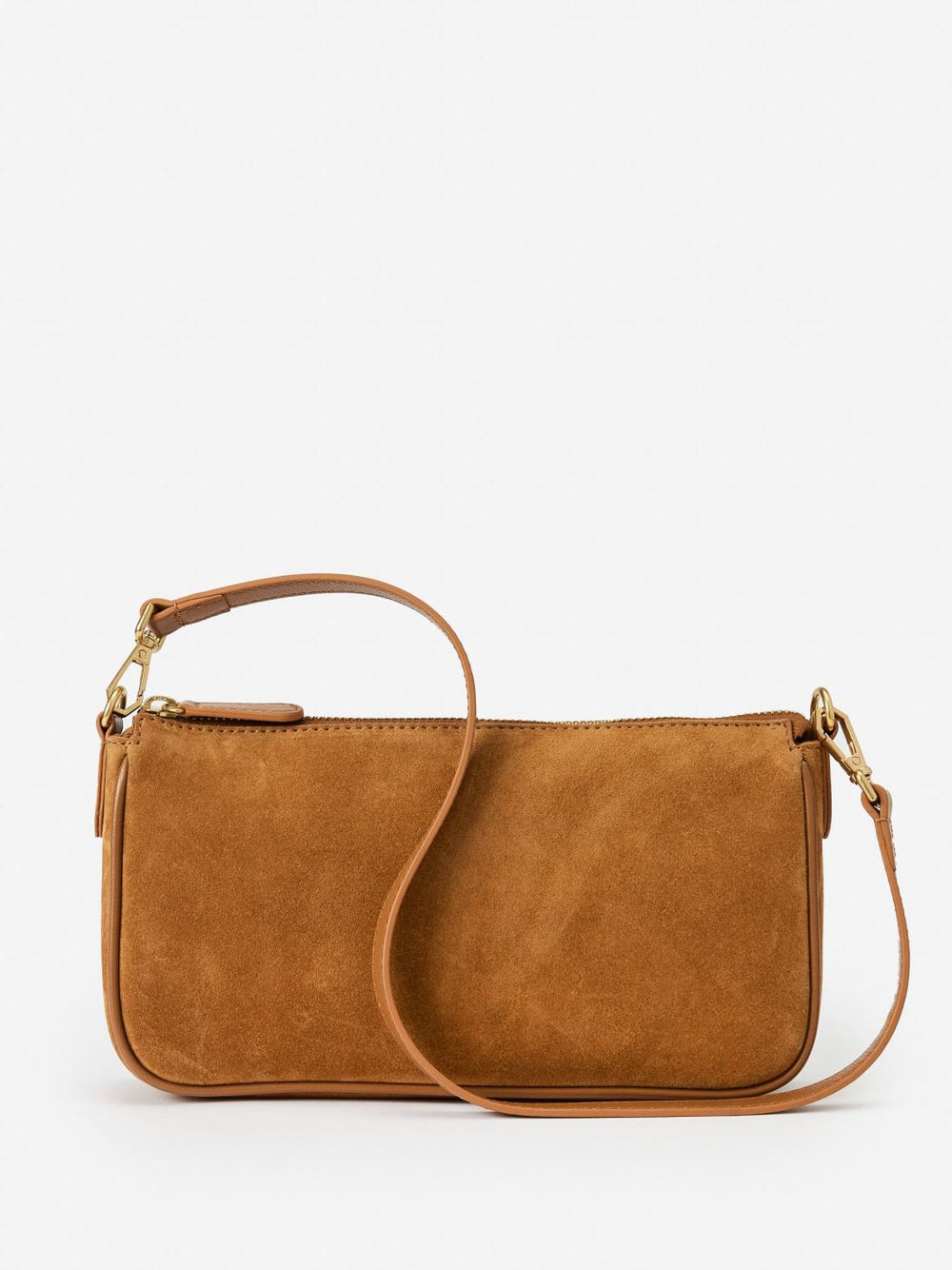 J.McLaughlin Mel Suede Handbag Caramel | Women Shoes & Accessories