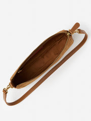 J.McLaughlin Mel Suede Handbag Caramel | Women Shoes & Accessories