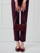 J.McLaughlin Mel Suede Handbag Merlot | Women Shoes & Accessories